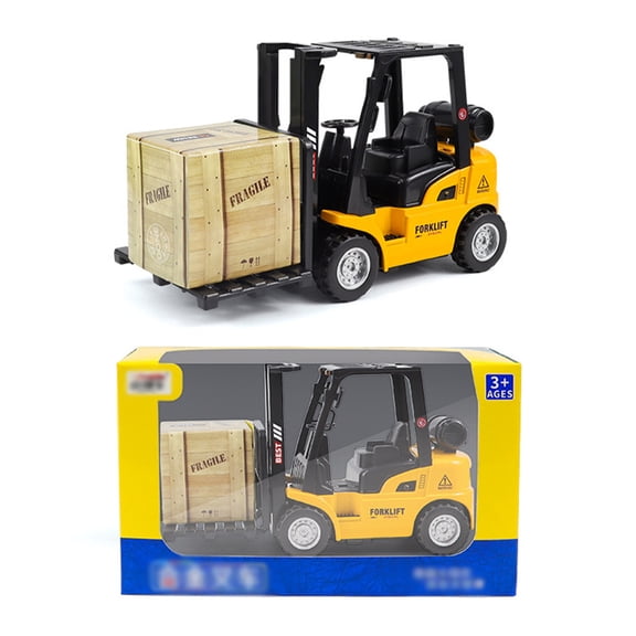 Godderr Baby Forklift Toys,Kids Alloy Back to Force Engineering Car Model for Toddler 3 year Old