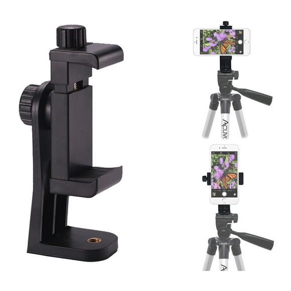 Acuvar Support Trépied Rotatif Robuste pour Téléphone Intelligent. Convient aux iPhone TP, TP Max, Xr, X, 8, 8+, 7, 7 Plus, 6, 6 Plus, 5s Samsung Galaxy, Android, etc.