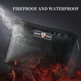 thumbnail image 3 of Fireproof Waterproof Document Bags Liquid Silicone Material Heat Insulation Fire and Water Resistant Safe Bag Zippered for Cash Passport Card Tickets Storage Holder, 3 of 7