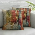 thumbnail image 3 of Fenyluxe  Abstract Pillow Covers Abstract Rust Art Painting Decorative Throw Pillows Modern Artwork Square Couch Decor for Living Room Couch Home Chair 12x12in, 3 of 5