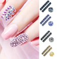 thumbnail image 2 of 12Grid Nail Art Rhinestones Round Nail Gems 3d Glitter Nail Art Decorations Nail Stones Nail Jewelry Nail Crystals blue moonlight, 2 of 4