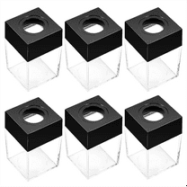 6 Pack Magnetic Paper Clip Holder Black Paperclip Holders for Desk