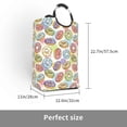 thumbnail image 3 of Picia Glazed Donuts Laundry Basket With Handles Laundry Hamper Toys Storage Organizer Foldable Bucket Washing Bin Dirty Clothes Bag For Home Bathroom Bedroom Dorm, 3 of 6
