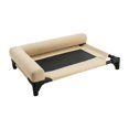thumbnail image 1 of Cama elevada y refrescante para perros, cama portátil para mascotas, ideal para cachorros, para acampar, para interiores y exteriores. Caqui, 1 of 9