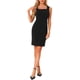 thumbnail image 2 of INSPIRAR CHIC Conjuntos de 2 Piezas para Mujeres Madre de la Novia Vestido Formal Sin Mangas Concha de Encaje Negro, 2 of 6