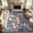 Animal Botanical -BLACK, variant on CHAKME 5'x7' Vintage Tiger Area Rugs Non Slip Machine Washable Vintage Boho Carpet Low Pile Print Bedroom Dining Room Home Office Rug,Red