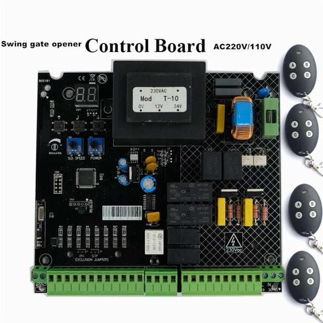 Use 220 110 AC PCB Board Of Automatic Double Arms Swing Gate Opener Control Board Panel Motherboard Card ,Ultra-Quiet Operation
