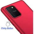 thumbnail image 4 of Case for Samsung Galaxy S10 Lite/ A91 Phone Case Protective Slim [Defend from Scratch/Slip/Drop/Fingerprint] Matte PC Hard Minimalistic Cover for Samsung Galaxy S10 Lite/ A91-Red, 4 of 12