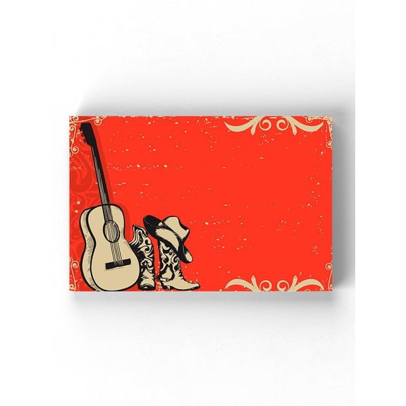 Western Country Music Wrapped Canvas  -Image by Shutterstock,