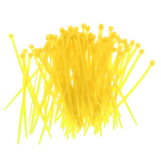 De Nylon Fuerte Del Alambre Del Cable De 100 Pedazos Ata Los Sujetadores Para Ministerio Del Interior Amarillo Gloria Bridas para cables de nylon
