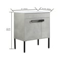 thumbnail image 2 of BNK 30 Inch Freestanding Bathroom Vanity with White Ceramic Sink, Modern Floating Bathroom Vanity or Freestanding is Optional Conversion, with 2 Doors, 2 of 13