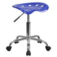 thumbnail image 1 of Scranton & Co Chaise de Dessin Réglable en Chrome Bleu, 1 of 4