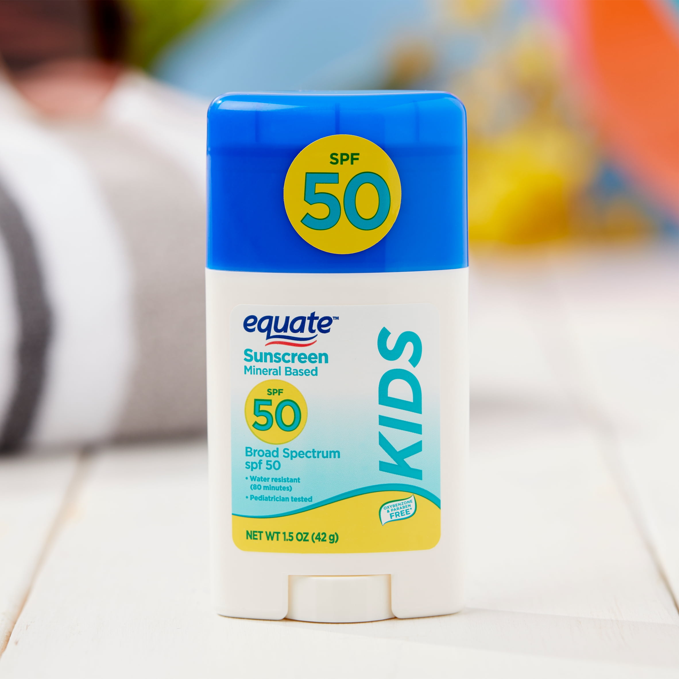 Equate Kids Mineral Based Sunscreen Stick, SPF 50, 1.5 oz