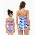 thumbnail image 4 of GYRATEDREAM Mother Daughter Swimwear Family Matching Girls Swimsuit Women Bikini Set, 4 of 16