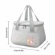 thumbnail image 3 of Ganfancp Bolsa de Comida con Aislamiento de Arroz Bolsa de Gran Capacidad para Fiambrera Bolsa a Prueba de Agua Bolsa de Hielo Bolsa de Comida para La Oficina Rebajas Flash Deals 1X Bolsa Bento, 3 of 6