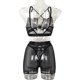thumbnail image 3 of Gibobby Lenceria mujer sexy Sexy sin Lencería de Encaje para Mujer Anillo de Pijama Sexy Sexy Lencería Íntimos de una Pieza Plus Size Mujeres lencería(Negro, CH), 3 of 5