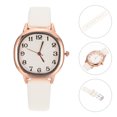 thumbnail image 4 of Mujeres de estilo retro Mujer reloj decorativa de pulsera PU correa de reloj de cuarzo de cuarzo., 4 of 4