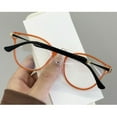 thumbnail image 4 of Orange Cat Eye Reading Glasses 1.0 HD Blue Light Blocking Presbyopic Glasses Elegant Pearl Readers +1.00 for Women, 4 of 5