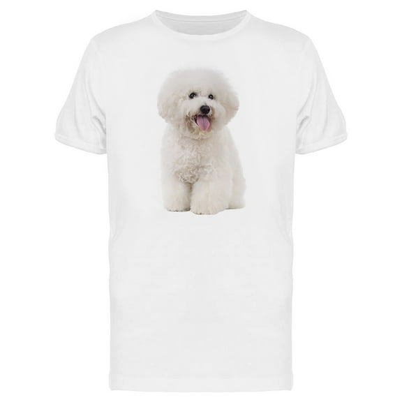 Bichon Frise Sticking Out Tongue Tee Men's -Image by Shutterstock