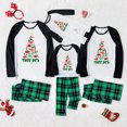 thumbnail image 2 of Tree Rex Dinosaur Christmas Tree Family Pajamas Green Plaid, 2 Piece Set, All Sizes, 2 of 8