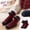 Wine, variant on Voska Winter Warm Thick Fleece Lined Non Slip Floor Socks Adult Cozy Home Slipper Socks with Grippers Indoor Anti Skid Socks for Men Women Blue One Size