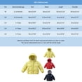 thumbnail image 3 of Gibobby Chamarra de invierno para niños y niñasChaqueta de plumón para niños, chaqueta cálida corta gruesa para bebé, abrigo de Color sólido, invierno, n(Rojo, 4-5 Años), 3 of 3