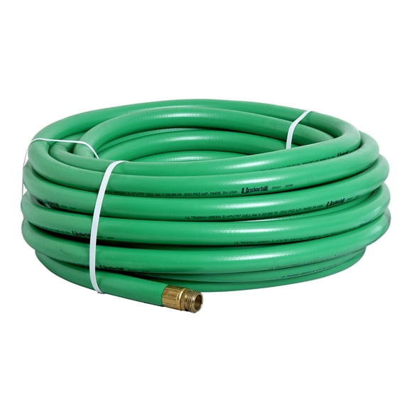 Underhill UltraMax Commercial Garden Water Hose 75 ft, Lightweight, Flexible, Anti-Kink, Non-Conductive, 800 psi, H75-075G, 3/4 Inch x 75 ft, Green