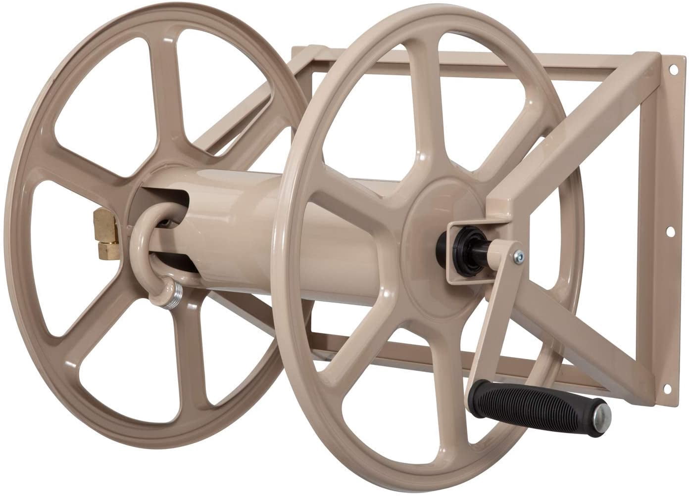 Liberty Garden 709 Dual Mounted Steel Garden Hose Reel w/ Crank Handle