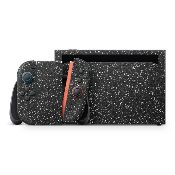 DesignSkinz Sparkling Black Ultra Metallic Glitter Full-Body Skin Decal Wrap Cover for Nintendo Switch 2