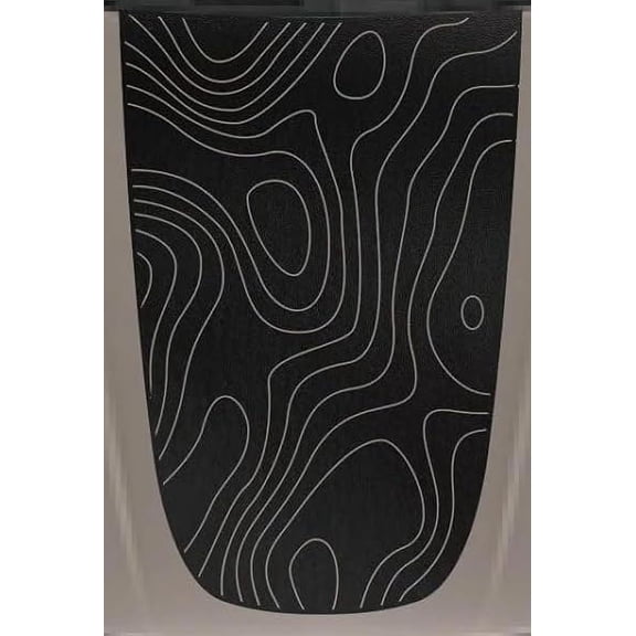 Topographic Blackout Hood Vinyl Decal Sticker Compatible with and Fits Subaru Forester 2015-2023