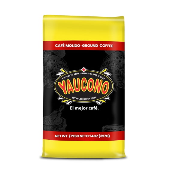 Yaucono Ground Coffee Bagged, Arabica Medium Roast, 14 Ounce Bag