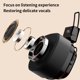 thumbnail image 5 of Auriculares de estilo retro, inalámbricos Bluetooth 5.3, subwoofer, graves profundos, vintage americano, negro, 5 of 8