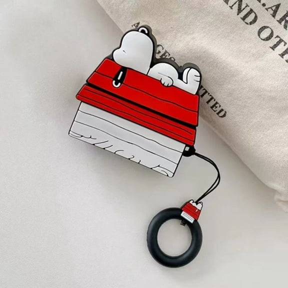 For AirPods Pro3 Pro2 4 3 2 1 Pro Earphone Case 3D Snoopy Silicone Cartoon Headphone Box With Pendant Funny Cover