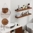 thumbnail image 6 of 36inch Floating Shelves Set of 2, Long Wood Wall Mounted Shelves for Wall Decor & Storage, Modern Floating Wall Shelves for Bedroom Bathroom Living Room, 6 of 6