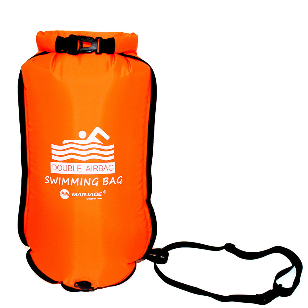 Inflatable Open Water Swim Buoy Air Bag Device Buoy Tow Float Swimming 