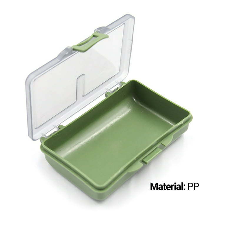 Opolski Buckle Closure Clear Cover Lightweight Fishing Tackle Box 1-8  Compartments Fishing Lure Box Fishing Supplies 