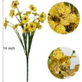 thumbnail image 5 of 10 Bundles Artificial Flowers UV Resistant Outdoor Plants No Fade Faux Plastic Shrubs Fake Silk Flowers Window Box Garden Porch Home Decoration(Fuchsia), 5 of 5
