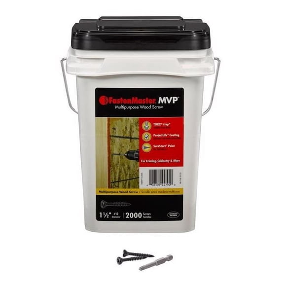 The Fastenmaster MVP 5055874 1.5 in. Torx Ttap Self-Tapping Wood Screws - Pack of 2000