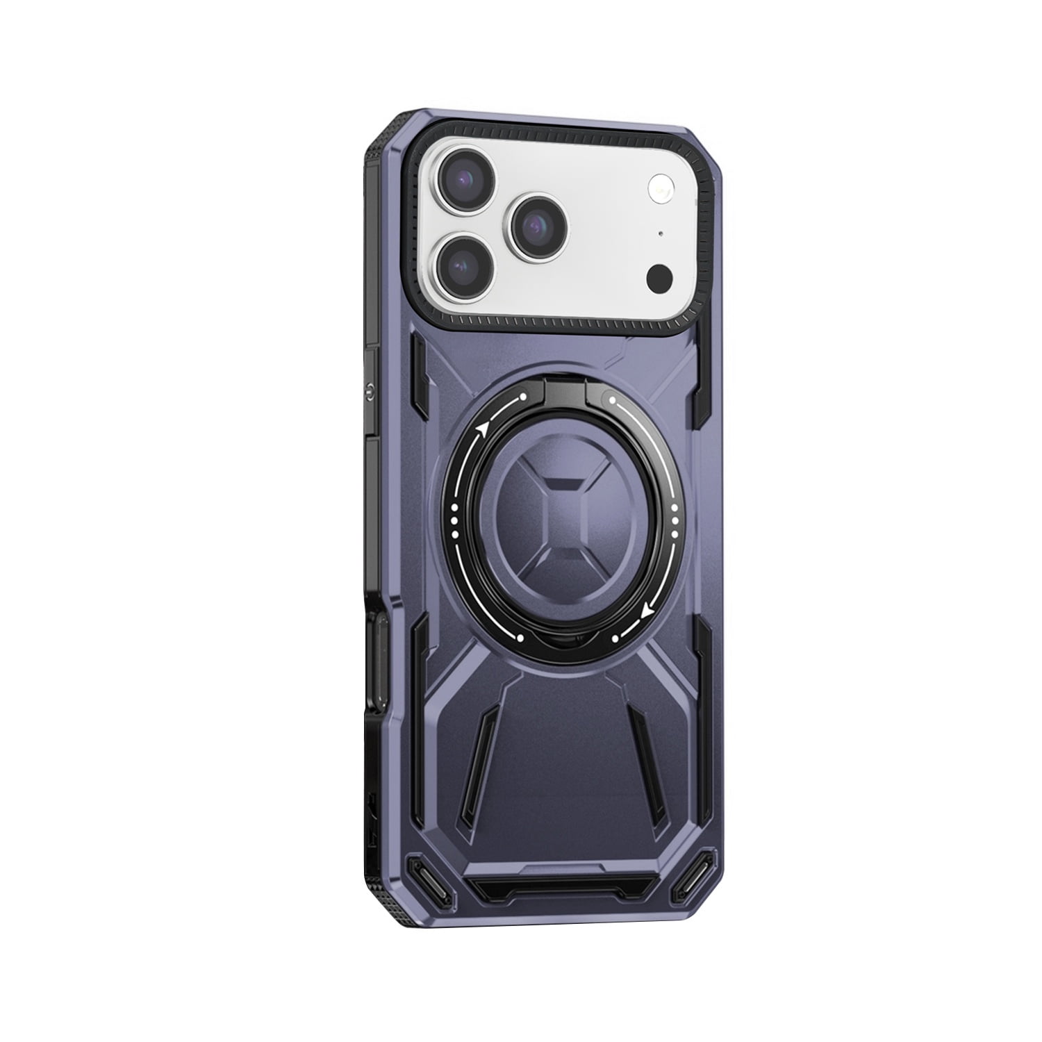Full-Body Rugged Shockproof Case with Ring Holder for iPhone 17 Pro Max