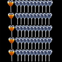 Clear Heart Pipettes,Heart Shape Liquid Dropper for Cupcakes and Chocolate,0.14 Oz Mini Pipettes for Birthday Party And Holiday Decoration,50 Pcs