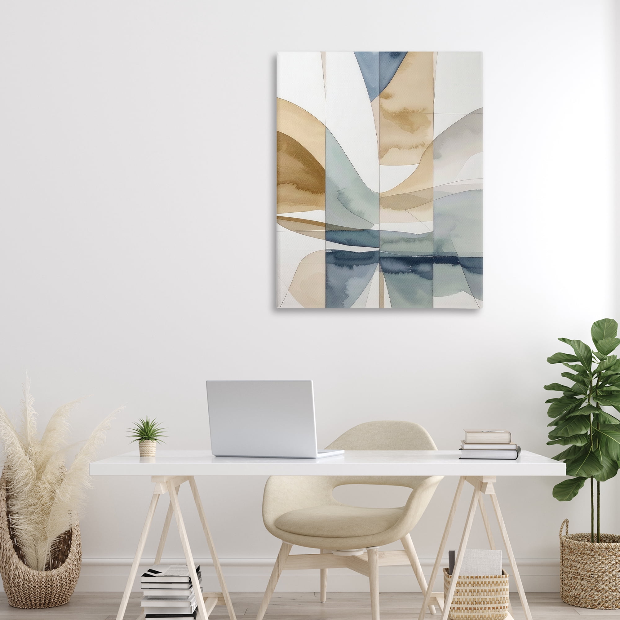 Stupell Industries Geographic Fluid Abstraction Canvas Wall Art, design by Alonza Saunders