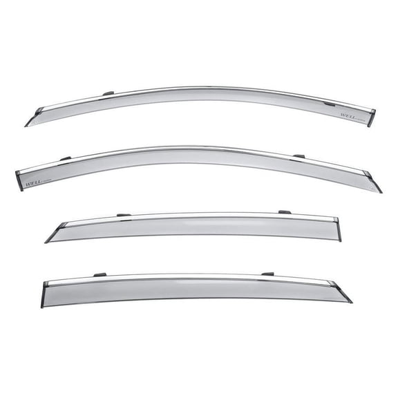Wellvisors Side Window Visors Deflectors Rain Guards With Chrome Trim for 2014-2020 Chevrolet Impala Sedan 3-847CH026