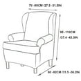 KBOOK Wing Chair Covers 2Piece Wingback Armchair Chair Slipcovers Sofa