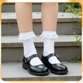 thumbnail image 7 of Bocaoying 6 Pairs Womens Ruffle Socks, Cute Lace Frilly Socks with Bowties, Sweet Dress Socks Lolita Socks (White), 7 of 7
