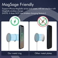 thumbnail image 4 of Soporte magnético invisible para teléfono para automóvil, soporte plegable para teléfono con soporte para automóvil para diseño MagSafe compatible con teléfonos celulares iPhone Samsung - Ne, 4 of 5