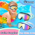 thumbnail image 2 of Pack de 2 gafas de natación Keary para niños de 6 a 14 años, antivaho y UV, 2 of 7