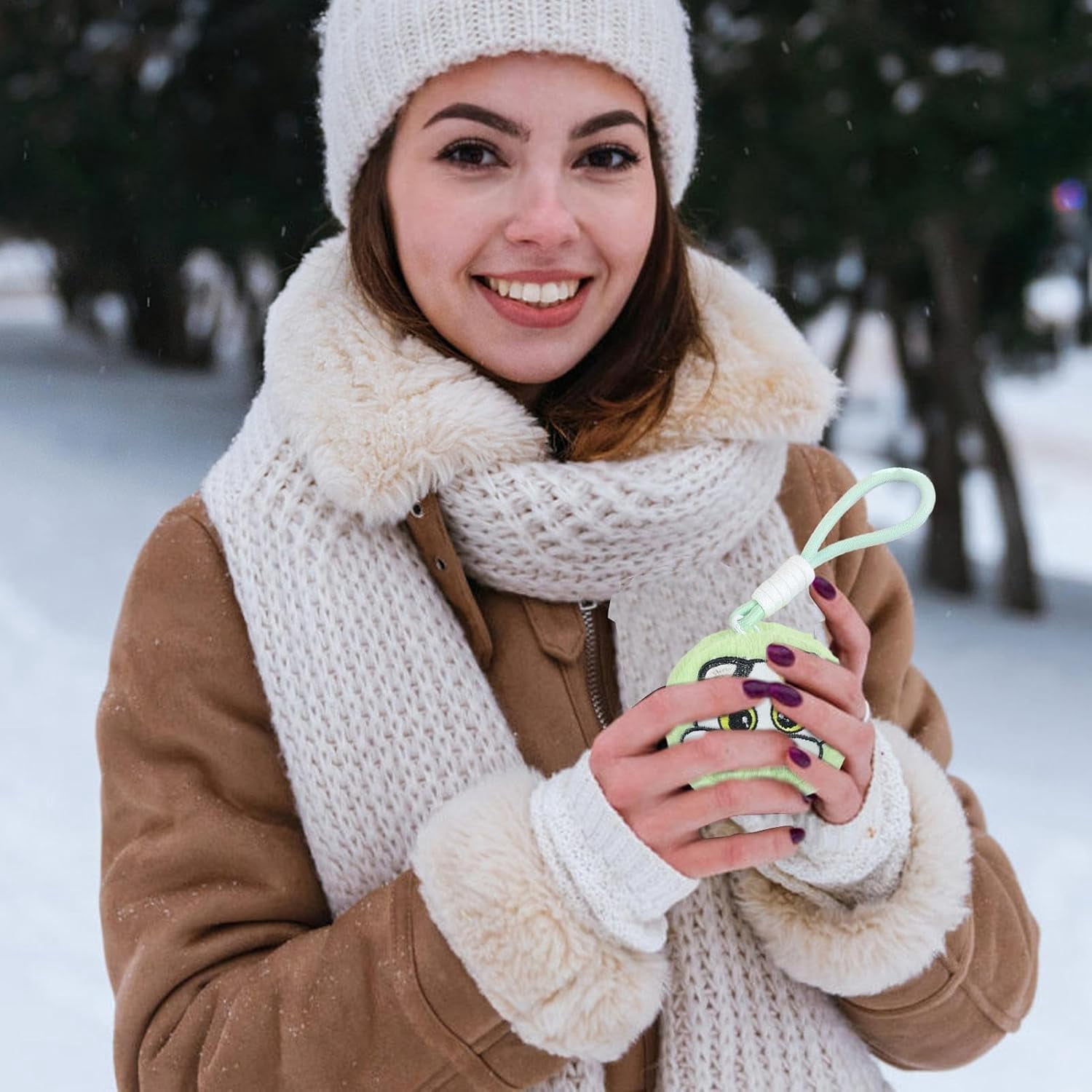Hand Warmers Rechargeable - Cartoon Electric Hand Warmer, 1000/2000 Mah Ultra Slim Fits Pocket Gloves | USB C Pocket Heater for Women, Outdoor, Office, Commute for Christmas,Winter