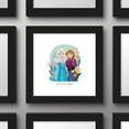 thumbnail image 2 of Gallery Pops Disney Frozen - Brave and Bold Elsa and Anna Wall Art, Black Framed Version, 12" x 12", 2 of 5
