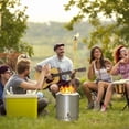 thumbnail image 2 of Patio Firepit, ZPL 15" Smokeless Fire Pit, Portable Wood Burning Fireplace with Removable Ash Pan, Large Outdoor Firepit, Camping Stove for Outdoor & Patio, Tabletop Burning Firepit, 2 of 7