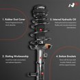 thumbnail image 3 of A-Premium Front Pair (2) Complete Strut & Coil Spring Assembly Compatible with Jeep Grand Cherokee, 2005-2010, 5.7L, AWD, Driver and Passenger Side, 3 of 8